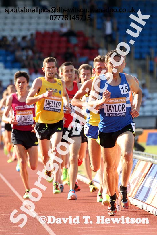 Mens 5000 metres, Sainsbury's British Champs, Alexander Stadium, Birmingham. Photo: David T. Hewitson/Sprts for All Pics